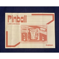 Gakken Pinball Instruction Manual English