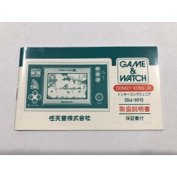 Manuale Nintendo Game&Watch Donkey Kong Jr. JAP